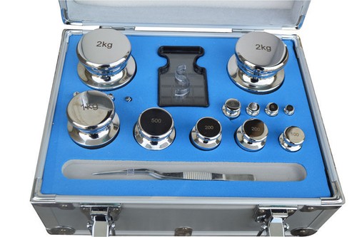 Balance numérique neuve F1 28 pièces 1 mg-5 kg 304 en acier inoxydable poids d'étalonnage U - Photo 2/5