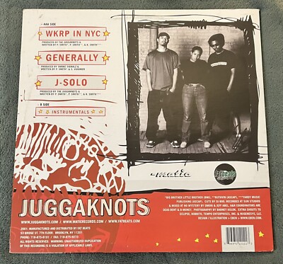 Juggaknots WKRP In NYC Generally J-Solo 12 Inch Vinyl Single Rare