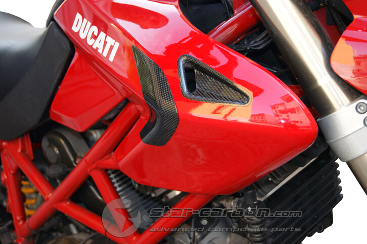 DUCATI HYPERMOTARD 796 1100 CARBON FIBER TANK COVER PROTECTION | eBay