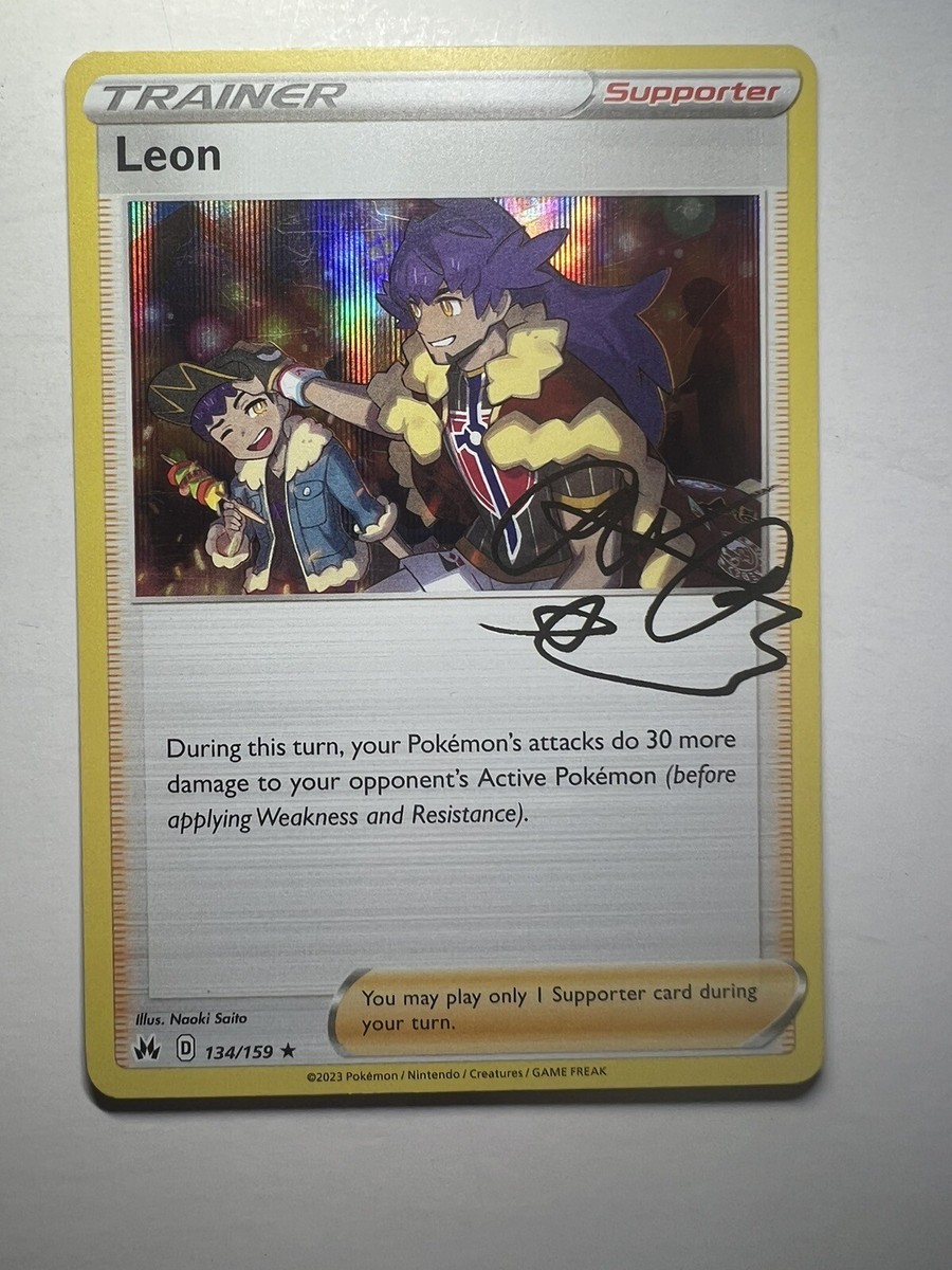 Pokémon TCG Leon Crown Zenith 134/159 Holo Holo Rare | eBay