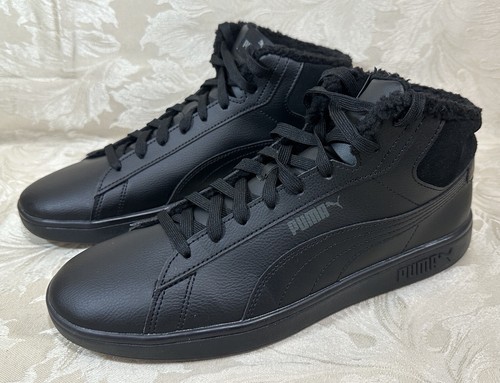 Puma Smash 3.0 Mid Wtr - Mens Trainers - Black - Size MENS UK 9 - READ - Picture 8 of 13
