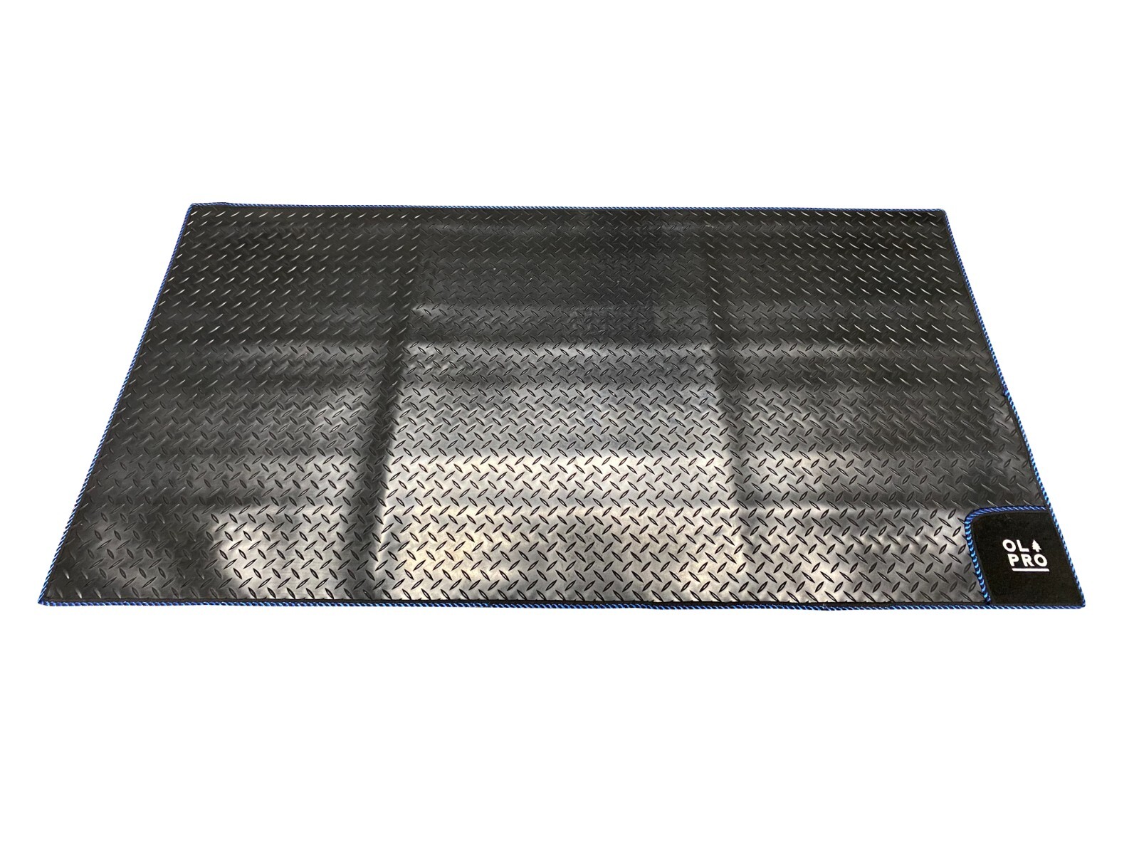 Olpro Black With Blue Edge Trim Awning Tunnel Mat 1500Mm X 800Mm Black Rubber With Blue Edge Trim - Image 2