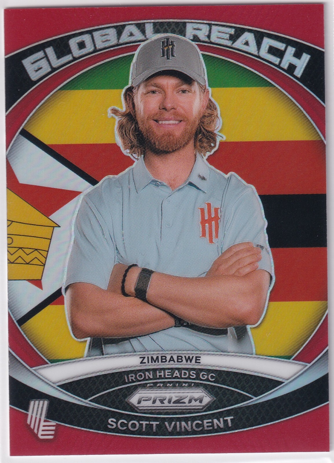 2024 Panini Prizm LIV Golf Scott Vincent Red Prizm 140/149 Global Reach #4