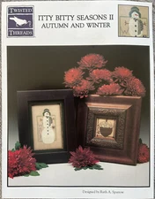 Twisted Threads Itty Bitty Seasons II Autumn Winter Cross Stitch Charts Leaflet