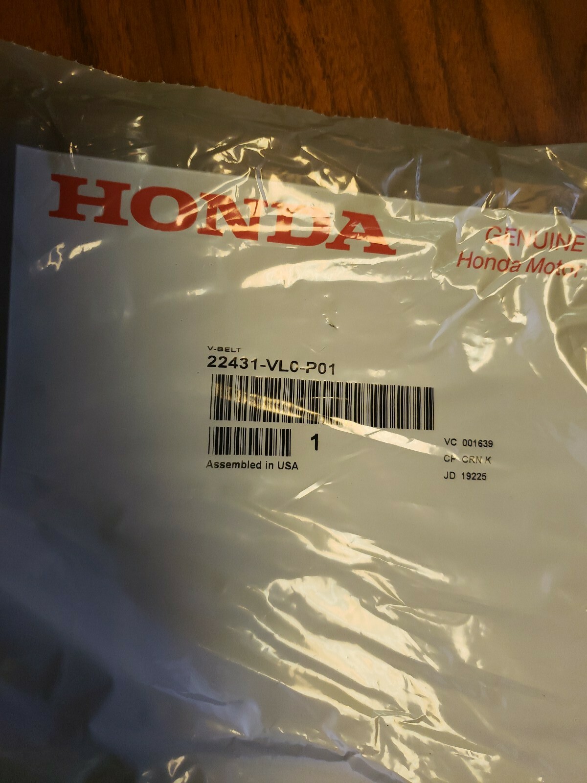 (3PCS) Genuine Honda 22431VL0P01 Drive VBelt Fits HRR216 VKAA VYAA