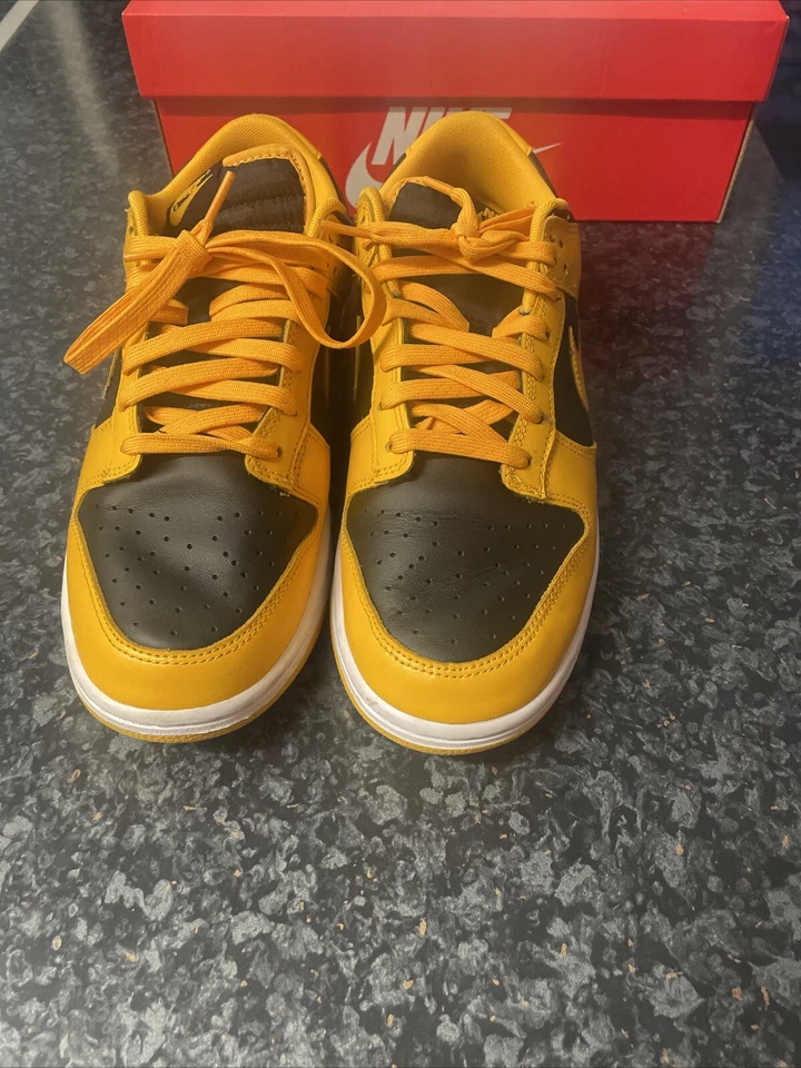 Nike Dunk Low Goldenrod 2021 - Size UK 10 - Brand New, photo 3 of 5