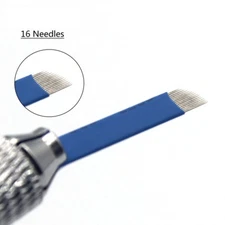 16 Pins Microblading Needle Permanent Makeup Eyebrow Tattoo 3D Embroidery Blades