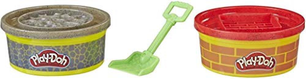 Play-Doh Hasbro Wheels - Vasetti di Pasta Modellabile da Costruzione, Modelli As