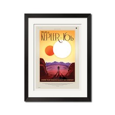 Nasa Exoplanet Travel Bureau Planet Kepler-16b Retro 27x39 Poster Print