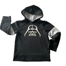 Star Wars Kohl's Hoodie Sweatshirt Boys Youth Size 5-6 Darth Vader Black