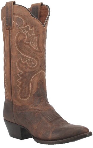 vintage Dan Post bottes western en cuir marron peau de lézard - bottes de cowboy style 6994 taille 8D