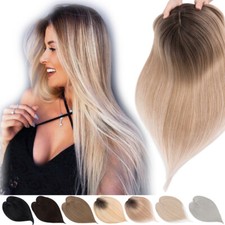 Hair Topper 18 Inch Hair Toppers for Women with Thinning Hair Long Layered Ombre