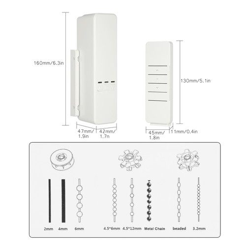 Smart Curtain Motor Chain Roller Blind Shade Shutter Drive Power APP Control New - Picture 7 of 10