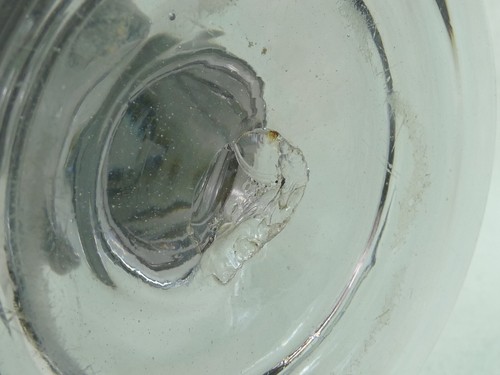 alte Weißbier Schale Berliner Weisse Bier Glas Abriss Uran Glas? um 1880 H. 19cm - Bild 8 von 11