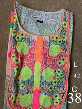 Indian kurtis Tunic Women- Size Cheat  Length On The Picture