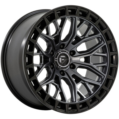 (1) 20x10 -18 Fuel 1PC FC869 Sigma 6x135 Matte Gunmetal W/ M-Blk Lip Wheel