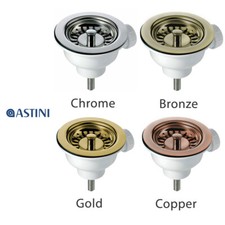 90mm Basket Strainer Waste For Astini, RAK, Rangemaster, Caple Kitchen Sink