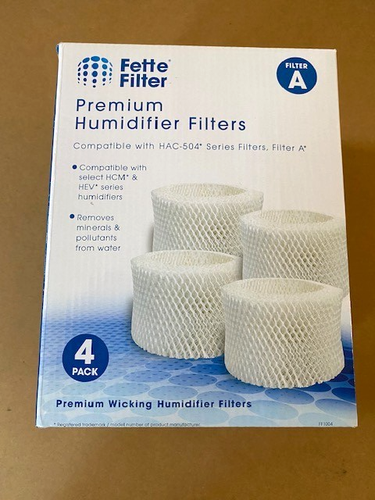 Luftbefeuchter Dochtfilter kompatibel mit Honeywell HAC-504AW Filter A - 4er Pack