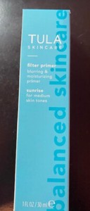 Tula Filter Primer Sunrise Blurring Moisturizing Tinted Primer 1 oz