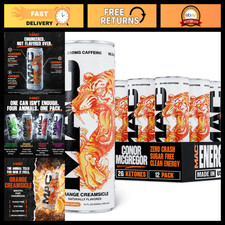 Sugar Free Energy Drink - Orange Creamsicle Flavor, Boost Energy  Focus, 12 Pac