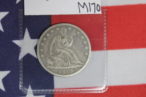 1849-O Liberty Seated Half Dollar - Very Good Condition (M170)
