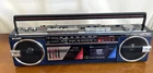 SHARP Stereo Radio Cassette Recorder WQ-562 BL Blue Japan Tested Working Clean