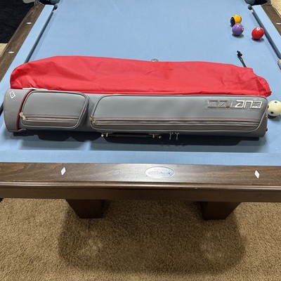 Cuetec Pro Line 95-752 2Bx4S Gray/Red Billiards Pool Cue Stick 2x4 Case