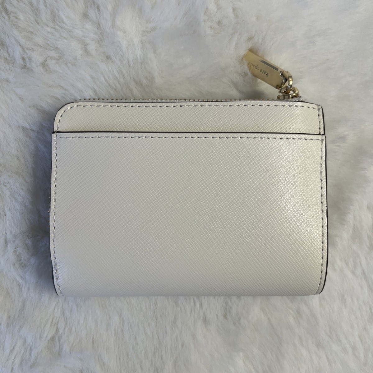 NWT Kate Spade Madison Perforated Small L-zip Wallet