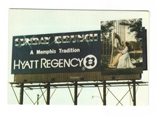 Hyatt Regency Memphis Billboard vintage postcard unposted Hyatt Regency Memphis Billboard vintage postcard unposted