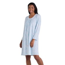 NWT Miss Elaine Brushed Honeycomb Flannel Paisley Short Nightgown S