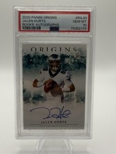 Panini 2020 Origins Jalen Hurts Rookie Autographs RC Auto RA-JH PSA 10