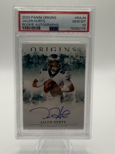 Panini 2020 Origins Jalen Hurts Rookie Autographs RC Auto RA-JH PSA 10