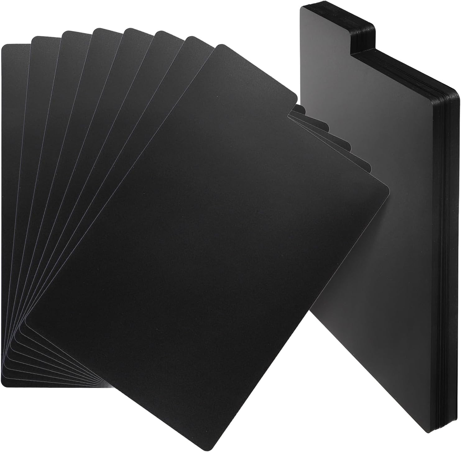 70 Pcs Comic Book Dividers Black Tall Divider Tabs Plastic Frosted Card Cabinets