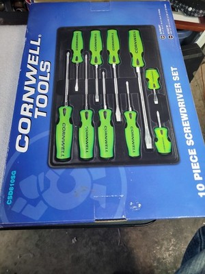 Cornwell Tools 10pc. Screwdriver Set Green New Or Other Read