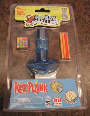 WELTWEIT KLEINSTER KERPLUNK - MATTEL SUPER IMPULSE - Neu Sealed Karte