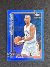 Chris Paul 2025-26 Topps Chrome Blue Refractor Base /150 #219