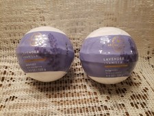 Bath Body Works Aromatherapy Lavender Vanilla Bath Fizzy LARGE Bomb Set Of 2