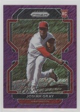2022 Panini Prizm Purple Shimmer Prizm 4/7 Josiah Gray #84 ry5
