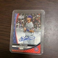 KYLE TUCKER autographed card 20/25