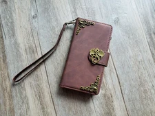 Dragon Zipper leather wallet phone case for iPhone / Galaxy MN2618