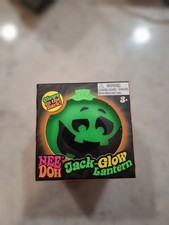 Schylling Nee Doh Jack-Glow Lantern Glow in the Dark Squeeze Toy Green