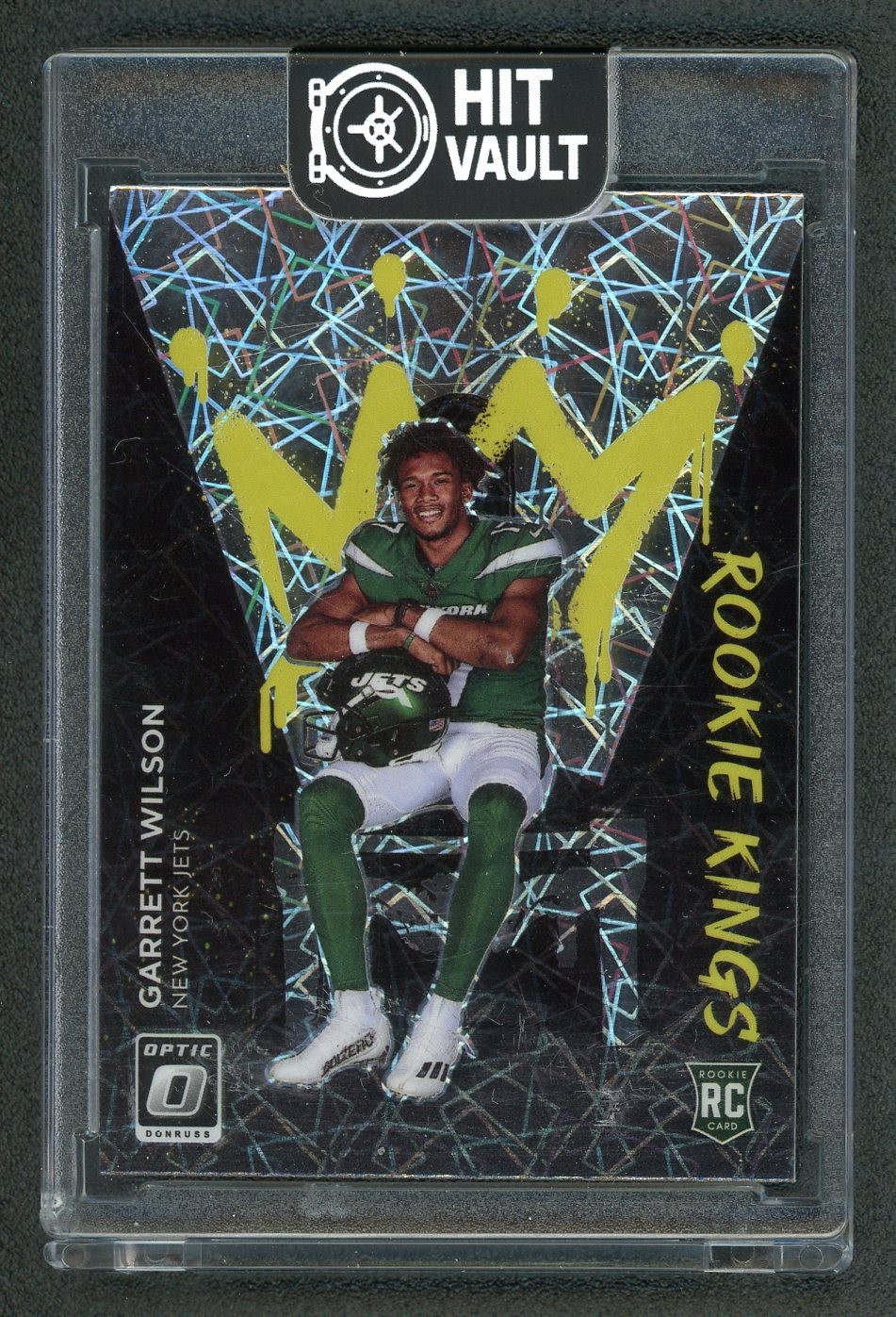 2022 Donruss Optic Garrett Wilson RC Rookie Kings Jets Case Hit SP #RK-4