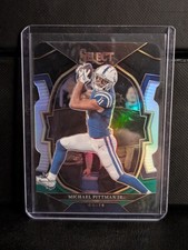 2022 Panini Select - Concourse Michael Pittman Jr. #46 Black & Green Prizm...