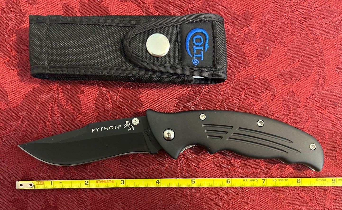 Vintage Colt Firearms Python Pocket Knife CT24 New In Box | eBay