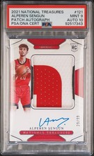 2021-22 Panini National Treasures - Rookie Patch Autograph Alperen Sengun /99 