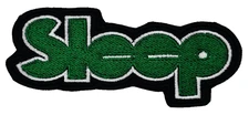 SLEEP GREEN  (shaped border) EMBROIDERED PATCH