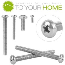 Pan Head M3 Machine Screws A2 Stainless Steel Phillips Head Bolts Pozi