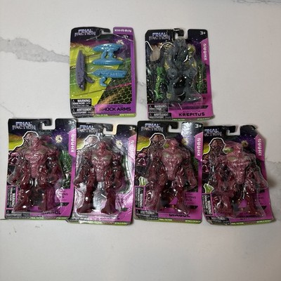 Final Faction 6 piece Lot - Action Figures & Accessories New Damaged Package