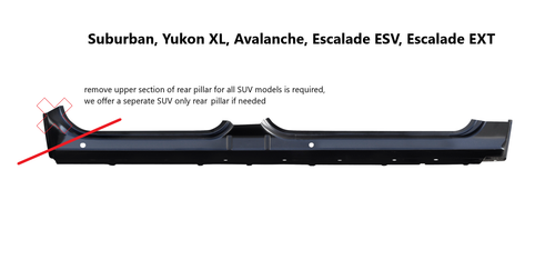 2001-19 Chevrolet Silverado, GMC Sierra Crew Cab, Rocker Panel, Inner, RH Rear | Classic Truck
