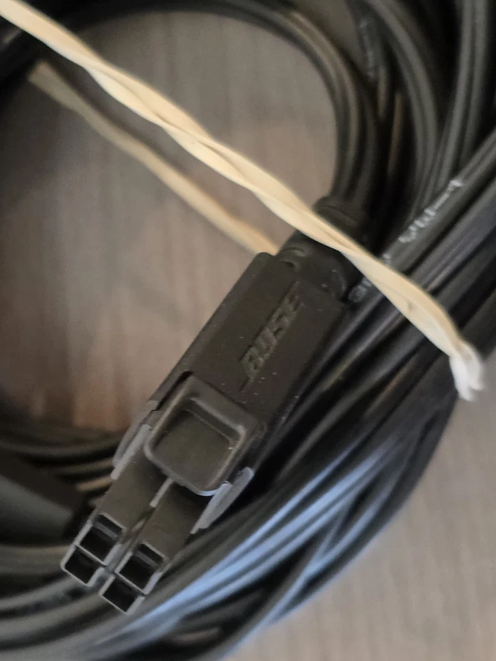 For Bose Lifestyle 650 system Front Speaker Cable Black Wire 4 Pin 20ft - Image 3 of 4